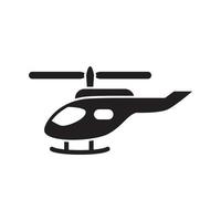 Helikopter-Icon-Sammlung, trendiger Stil vektor