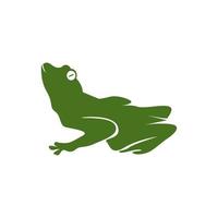 grüner Frosch-Symbol und Symbol-Vektor-Illustration vektor