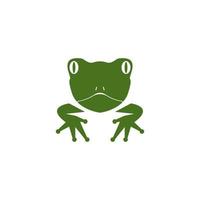 grüner Frosch-Symbol und Symbol-Vektor-Illustration vektor