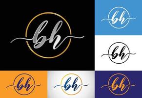 första brev b h logotyp design vektor. grafisk alfabet symbol för företags- företag identitet vektor