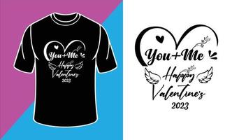 Valentinstag T-Shirt Design vektor