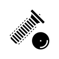 svetsa skruva glyf ikon vektor illustration