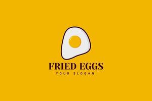 Logo-Vorlagendesigns für frische Eier, leckere Ei-Logo-Vektorillustration vektor