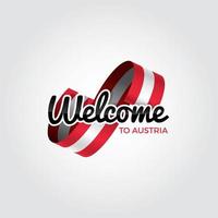 Willkommen in Österreich vektor