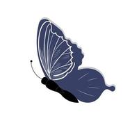 Schmetterling-Vektor-Illustration. dekoratives insekt der lokalisierten gesetzten ikone der karikatur. gesetzter symbolschmetterling der vektorkarikatur. vektor