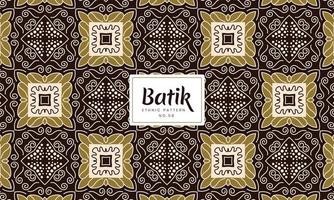 etnisk sömlös konst av batik vektor indonesiska naturlig mönster