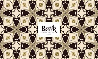 batik indonesiska traditionella dekorativa blommönster vektor bakgrund