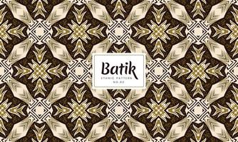 etnisk batik indonesiska natur traditionell dekorativ blommig mönster vektor