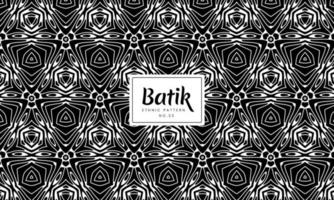 abstrakt batik indonesiska traditionella etniska blommönster vektor bakgrund