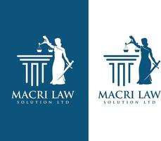 Logo-Vektorvorlagen für Justizgesetze vektor