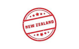 Neuseeland-Stempelgummi mit Grunge-Stil auf weißem Hintergrund vektor