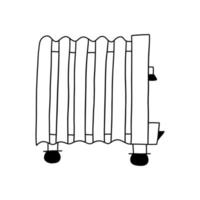 Fußboden elektrische Ölheizung für zu Hause. Vektor