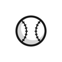 baseboll enkel platt ikon design vektor