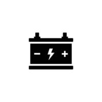 Autobatterie einfache flache Symbolvektorillustration vektor