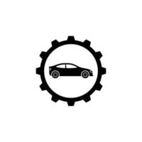 Autoreparatur einfache flache Symbolvektorillustration. Auto-Service-Symbol vektor