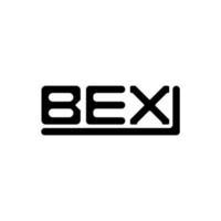 bex brev logotyp kreativ design med vektor grafisk, bex enkel och modern logotyp.