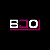 bjo brev logotyp kreativ design med vektor grafisk, bjo enkel och modern logotyp.