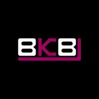 bkb brev logotyp kreativ design med vektor grafisk, bkb enkel och modern logotyp.