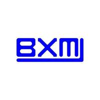 bxm Brief Logo kreatives Design mit Vektorgrafik, bxm einfaches und modernes Logo. vektor
