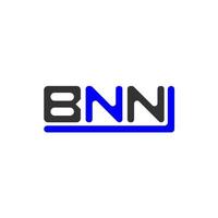 bnn brev logotyp kreativ design med vektor grafisk, bnn enkel och modern logotyp.