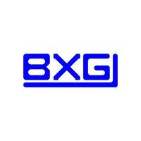 bxg brev logotyp kreativ design med vektor grafisk, bxg enkel och modern logotyp.