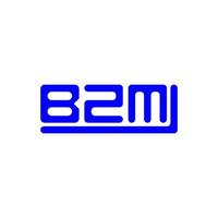 kreatives Design des bzm-Buchstabenlogos mit Vektorgrafik, bzm-einfaches und modernes Logo. vektor