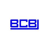 bcb buchstaben logo kreatives design mit vektorgrafik, bcb einfaches und modernes logo. vektor