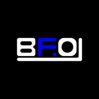 bfo brev logotyp kreativ design med vektor grafisk, bfo enkel och modern logotyp.