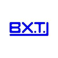 bxt-Buchstaben-Logo kreatives Design mit Vektorgrafik, bxt-einfaches und modernes Logo. vektor