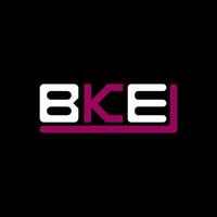 bke Brief Logo kreatives Design mit Vektorgrafik, bke einfaches und modernes Logo. vektor