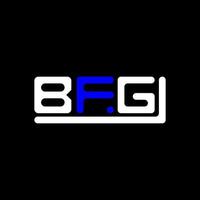 bfg Brief Logo kreatives Design mit Vektorgrafik, bfg einfaches und modernes Logo. vektor