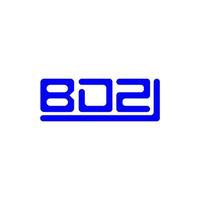 Bdz Letter Logo kreatives Design mit Vektorgrafik, bdz einfaches und modernes Logo. vektor