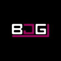 BJG Letter Logo kreatives Design mit Vektorgrafik, BJG einfaches und modernes Logo. vektor