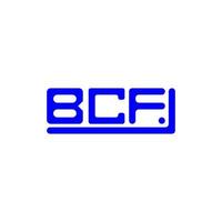 bcf Brief Logo kreatives Design mit Vektorgrafik, bcf einfaches und modernes Logo. vektor