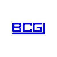 bcg brev logotyp kreativ design med vektor grafisk, bcg enkel och modern logotyp.