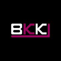 bkk-Buchstaben-Logo kreatives Design mit Vektorgrafik, bkk-einfaches und modernes Logo. vektor