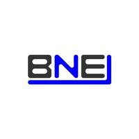 kreatives design des bne-buchstabenlogos mit vektorgrafik, bne-einfaches und modernes logo. vektor