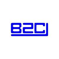 kreatives Design des bzc-Buchstabenlogos mit Vektorgrafik, bzc-einfaches und modernes Logo. vektor