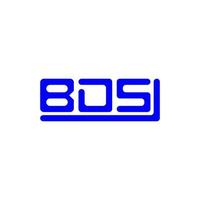 bds brief logo kreatives design mit vektorgrafik, bds einfaches und modernes logo. vektor