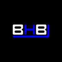 bhb brev logotyp kreativ design med vektor grafisk, bhb enkel och modern logotyp.
