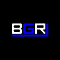 bgr brev logotyp kreativ design med vektor grafisk, bgr enkel och modern logotyp.