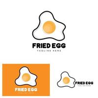 ei-logo, eierfarm-design, hühnerlogo, asiatischer essensvektor vektor
