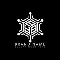 bys creative technology monogramm initialen brief logo konzept. Bys einzigartiges modernes flaches abstraktes Vektor-Polygon-Buchstaben-Logo-Design. vektor