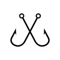 fiske krok ikon vektor. fiske illustration tecken. fisk symbol eller logotyp. vektor