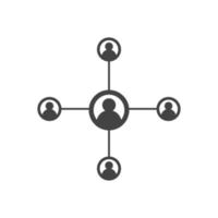 People Network und soziales Symbol vektor