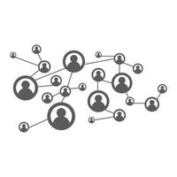 People Network und soziales Symbol vektor