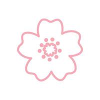 Kirschblüten-Blumen-Symbol vektor