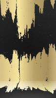 goldene und schwarze bühnenbildvorlage. Luxus-Hintergrund mit Premium-Grunge-Farbe auf dem Wandmuster für Cover, Vektoreinladung, Katalog, Broschürenvorlage, Produktplatzierung. vektor