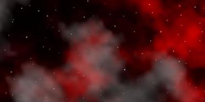dunkelroter Vektorhintergrund mit bunten Sternen vektor