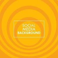 orange quadratische kreisförmige Social-Media-Hintergrundvektorvorlage vektor
